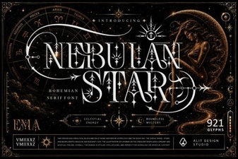 Nebulan Star: a Creative Modern Typeface Design
