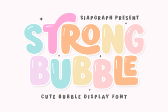 Stylish Bubble Font Design Ideas for Projects