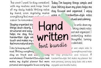 Handwritten Fonts for Creative Design Projects